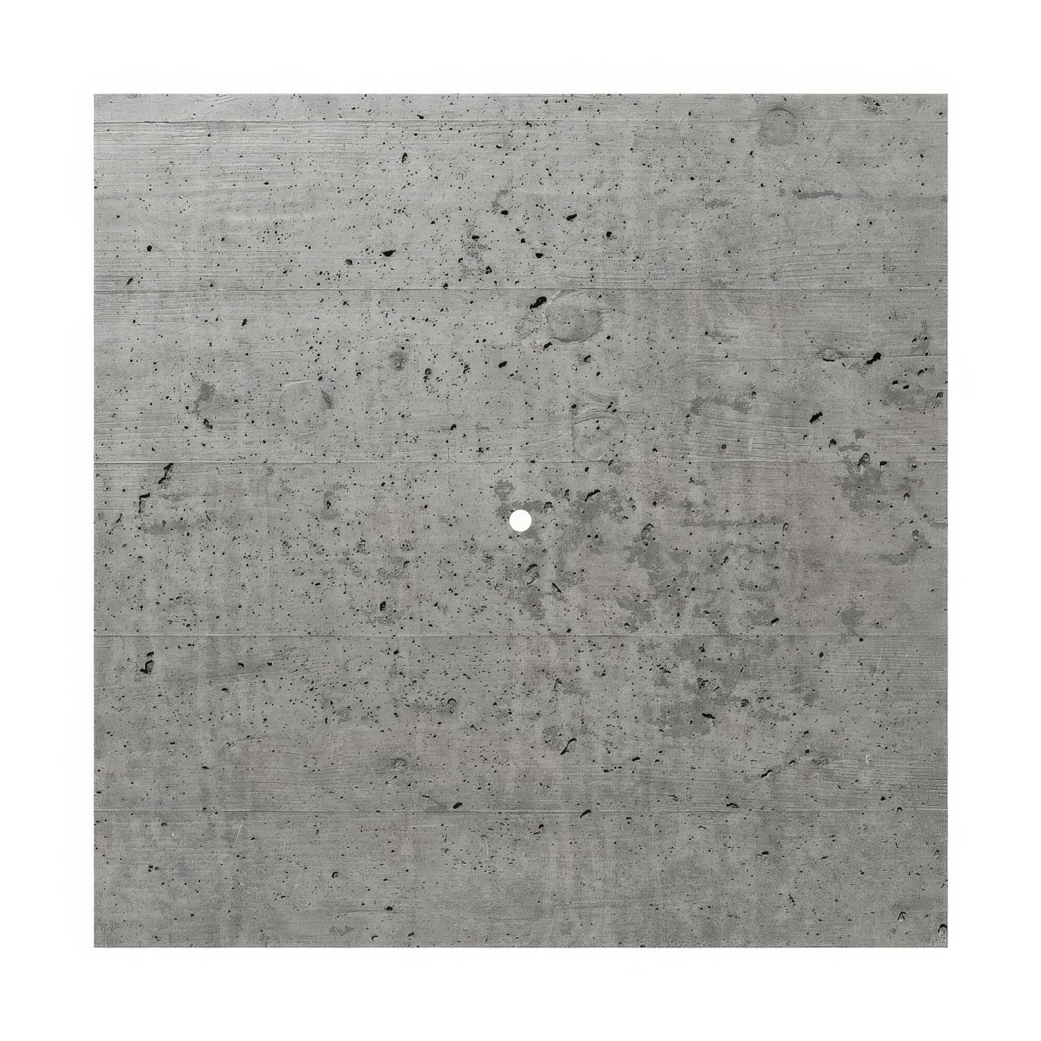 Rosone XXL Rose-One quadrato, 400 mm con 1 foro e 4 fori laterali - Cemento Bianco
