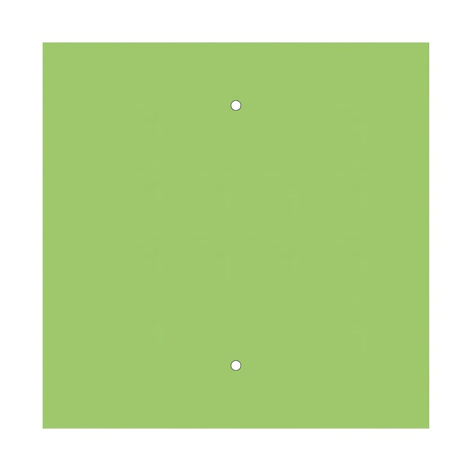 Rosone XXL Rose-One quadrato, 400 mm con 2 fori e 4 fori laterali - Verde prato Bianco