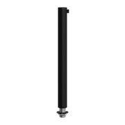 Serracavo cilindrico in metallo lunghezza 15 cm completo di tige, dado e rondella - Nero