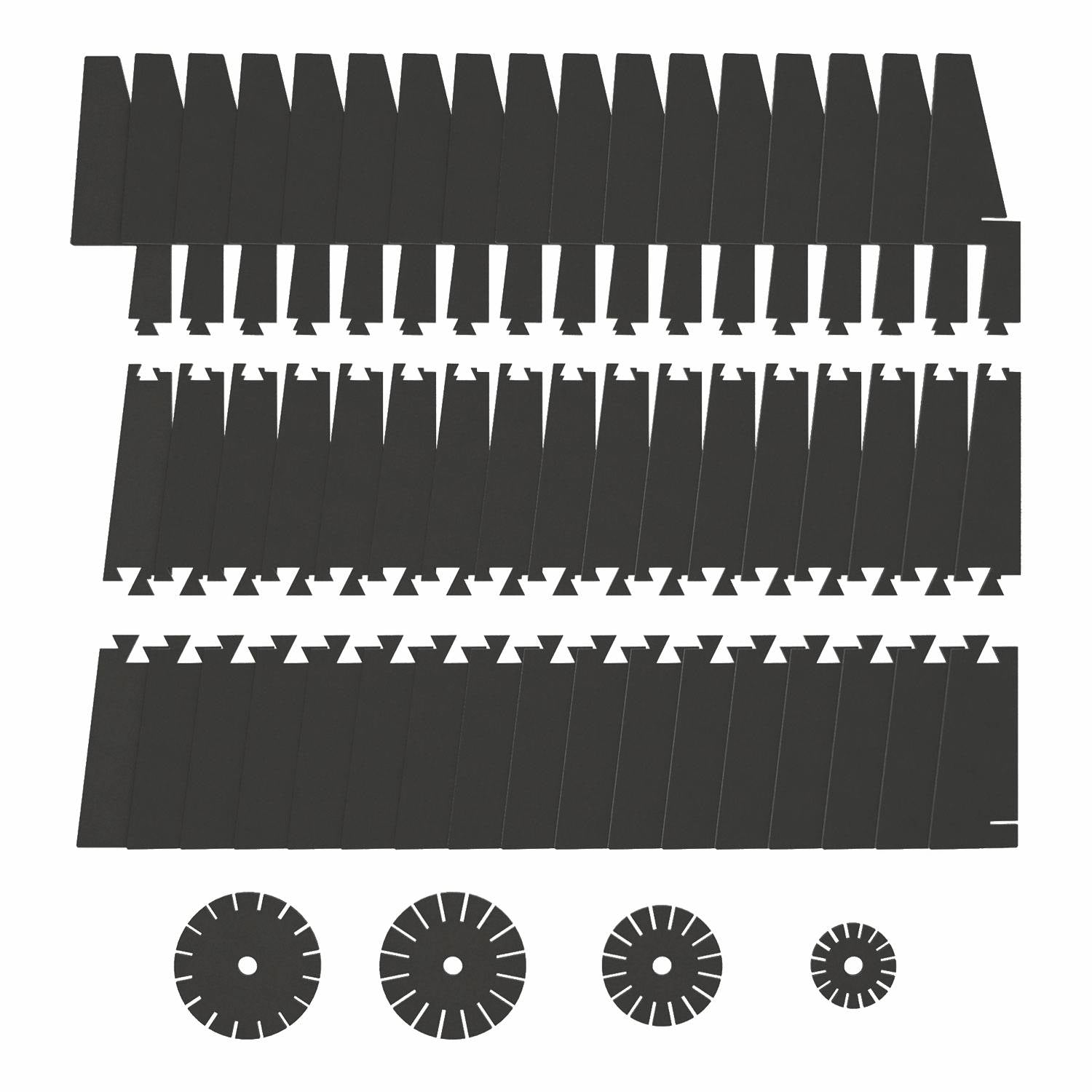 SHHINE lampada da terra in materiale fonoassorbente - Nero melange
