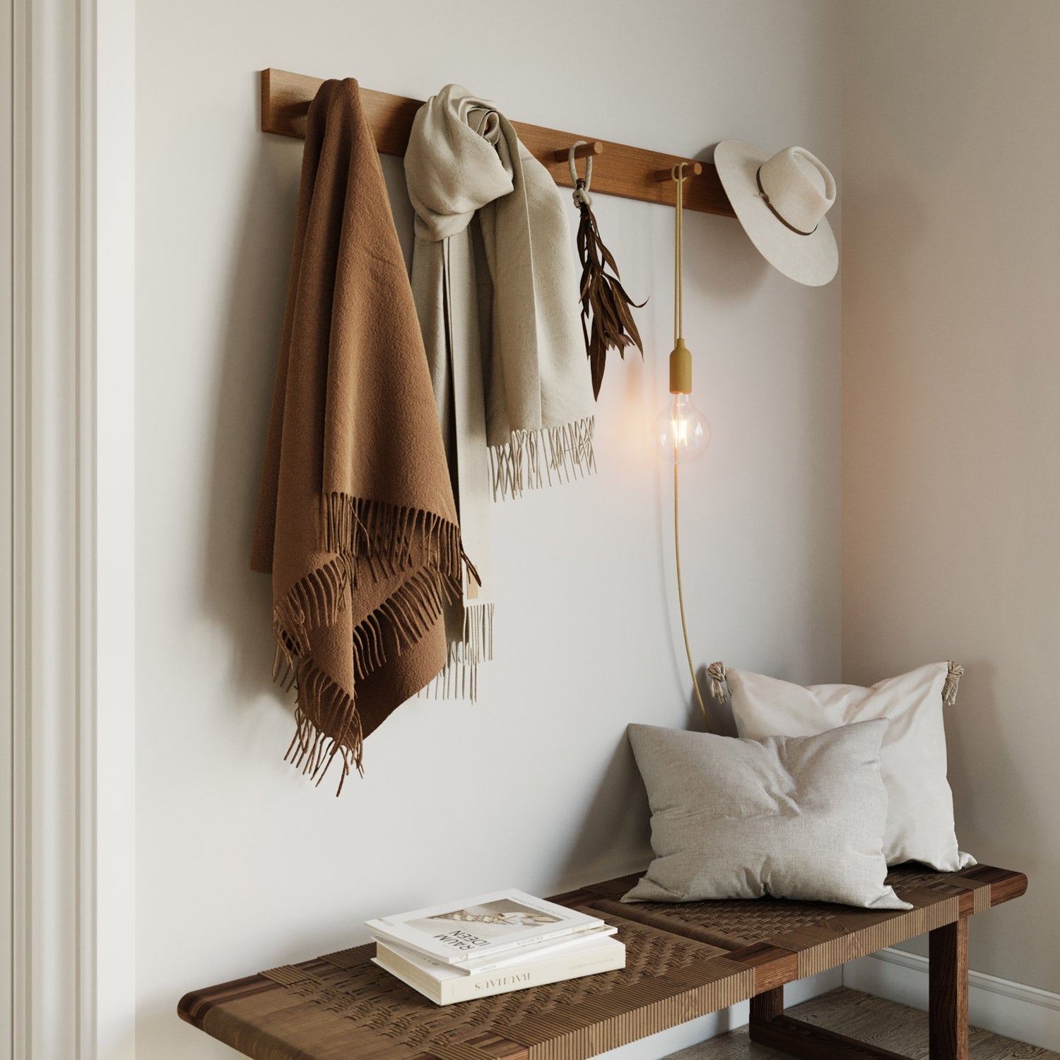 Snake Lampada in silicone con interruttore e spina UK - Mostarda