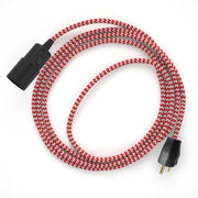 Snake - Plug-in lamp with Zig-Zag fabric cable - RZ09
