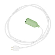 Snake - Silicone lamp with switch and plug Meadow Green