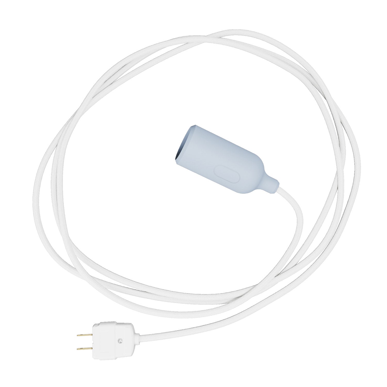 Snake - Silicone lamp with switch and plug Powder Blue