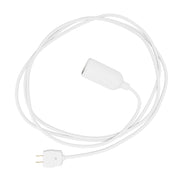 Snake - Silicone lamp with switch and plug White